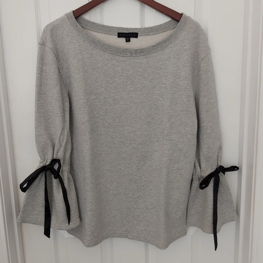 Sanctuary Bow Sleeve Top Small - Picture 1 of 6
